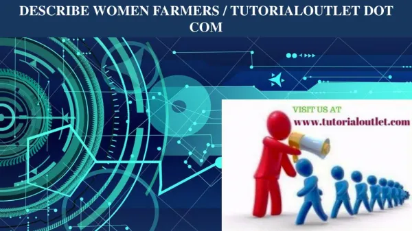 DESCRIBE WOMEN FARMERS / TUTORIALOUTLET DOT COM