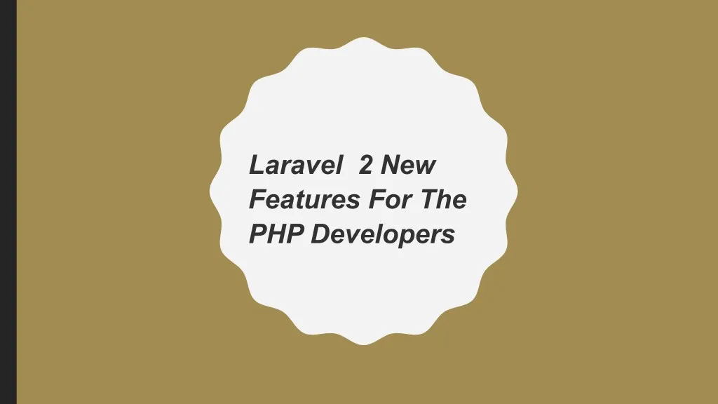 laravel 2 new features for the php developers