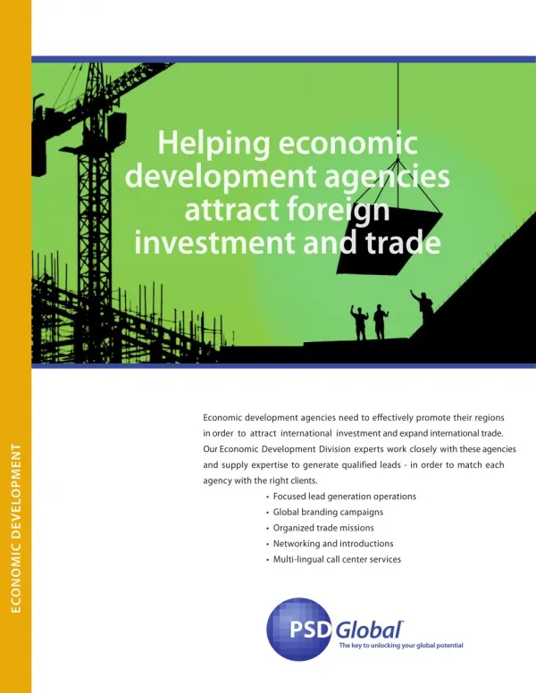 Economic Development Consulting | PSD Global