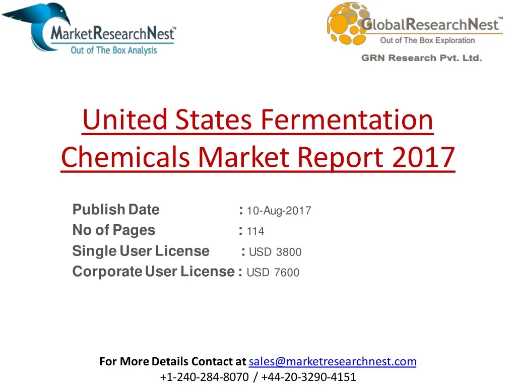 united states fermentation chemicals market