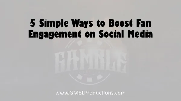 5 Simple Ways to Boost Fan Engagement