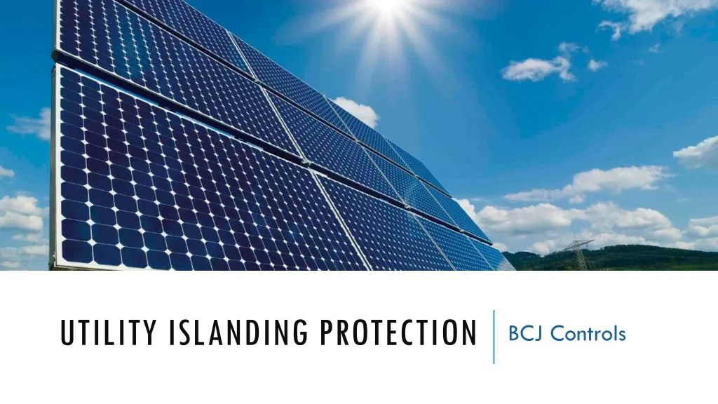 utility islanding protection