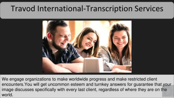 Travod international - Transcription Services