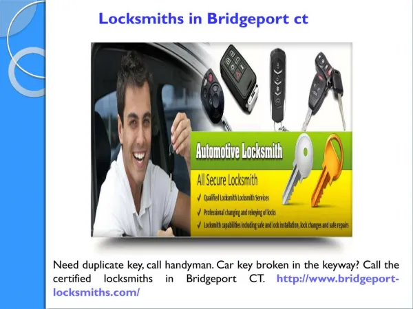 Locksmith Bridgeport ct