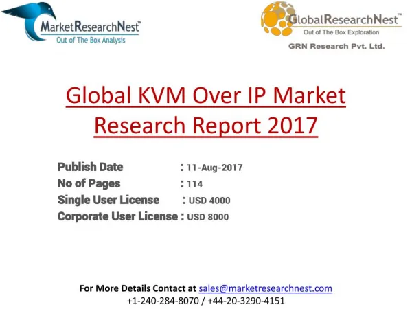 Global KVM Over IP Market Research Report 2017