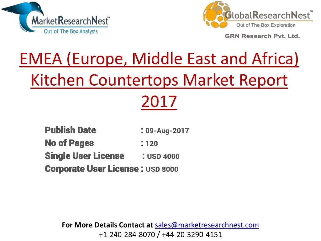 emea europe middle east and africa kitchen countertops market report 2017