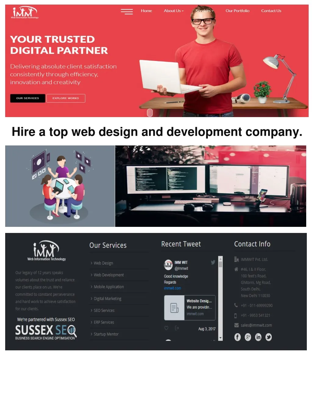 hire a top web design and development company