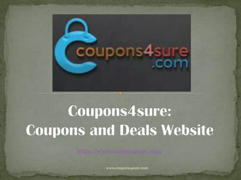 coupons4sure coupons and deals website