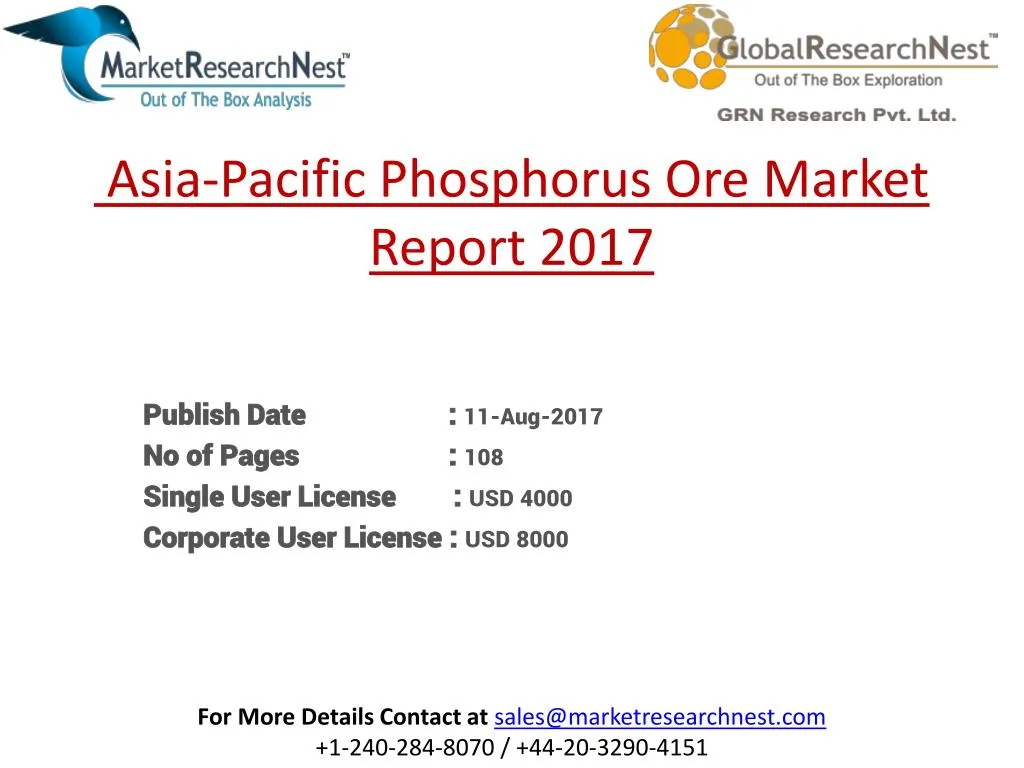 asia pacific phosphorus ore market report 2017