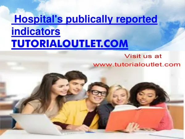 Hospital's publically reported indicators