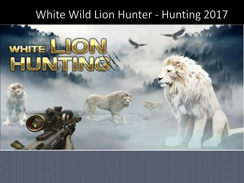 white wild lion hunter hunting 2017