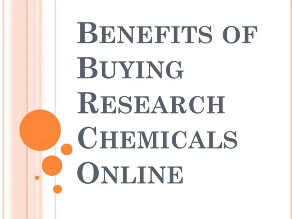 Lots of Advantages When you Buy Chemicals Online