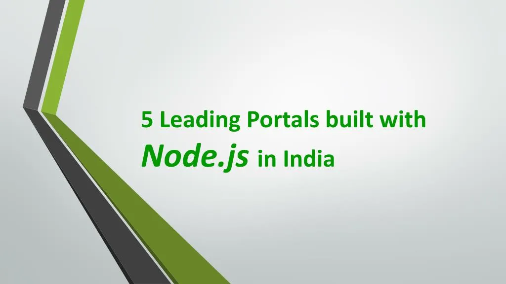 5 leading portals built with node js in india