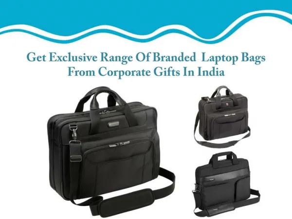 Laptop Bags In India