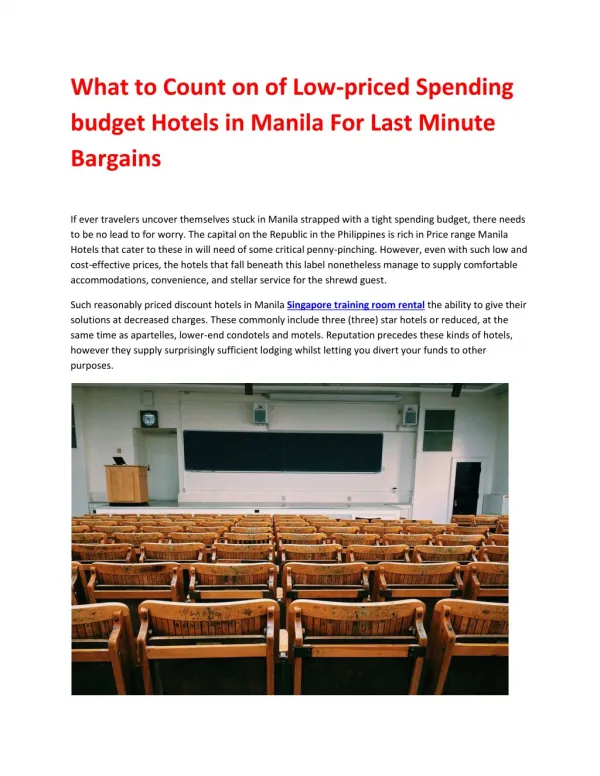 Budget Training room rental Singapore from $15/hr Near MRT