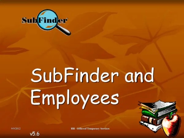 SubFinder and Employees v5.6 v4.4 v4.4