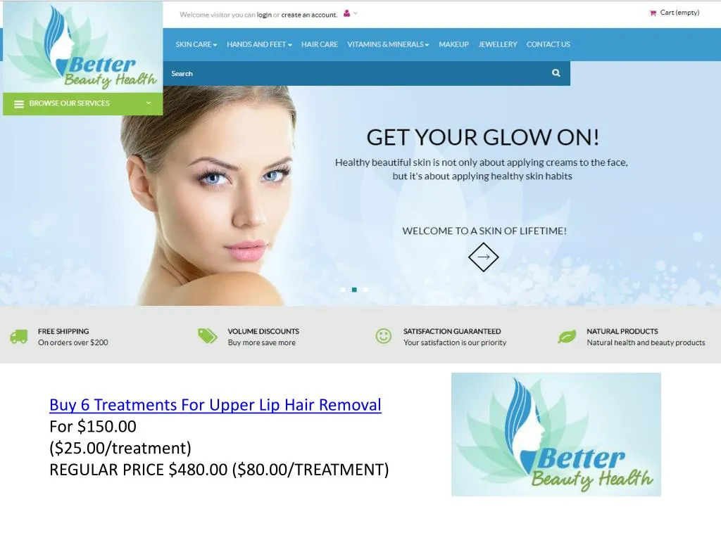 buy 6 treatments for upper lip hair removal