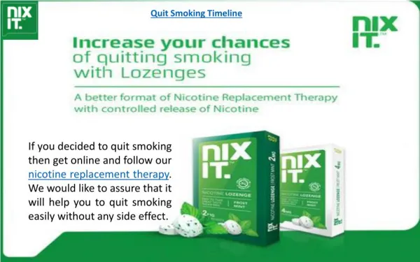 How to Quit Smoking Easily - Nixit