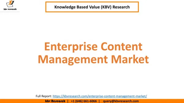 Enterprise Content Management Market Size to reach $79.9 billion by 2023