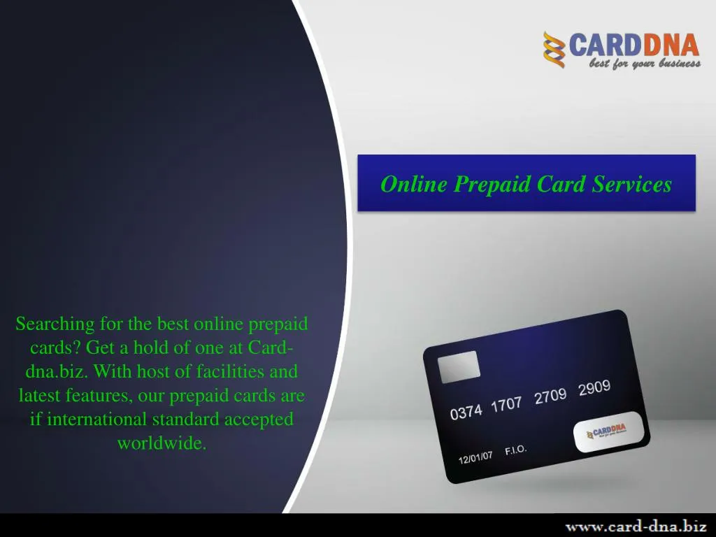 online prepaid card services