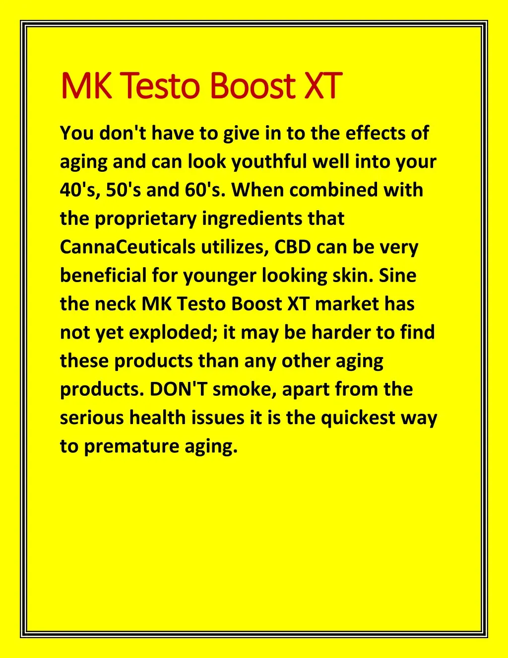 mk testo boost xt you don t have to give