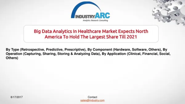 Big Data Analytics In Healthcare Market Expects North America To Hold The Largest Share Till 2021