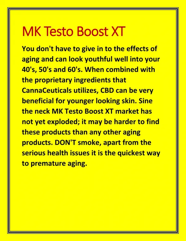 MK Testo Boost XT