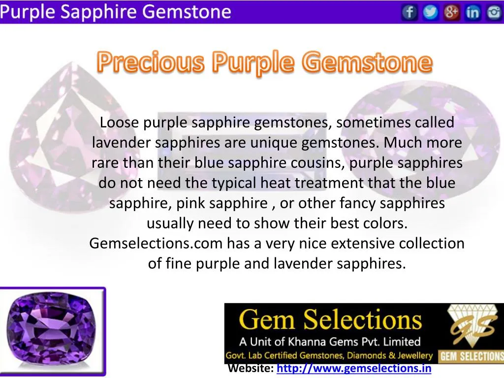 precious purple gemstone