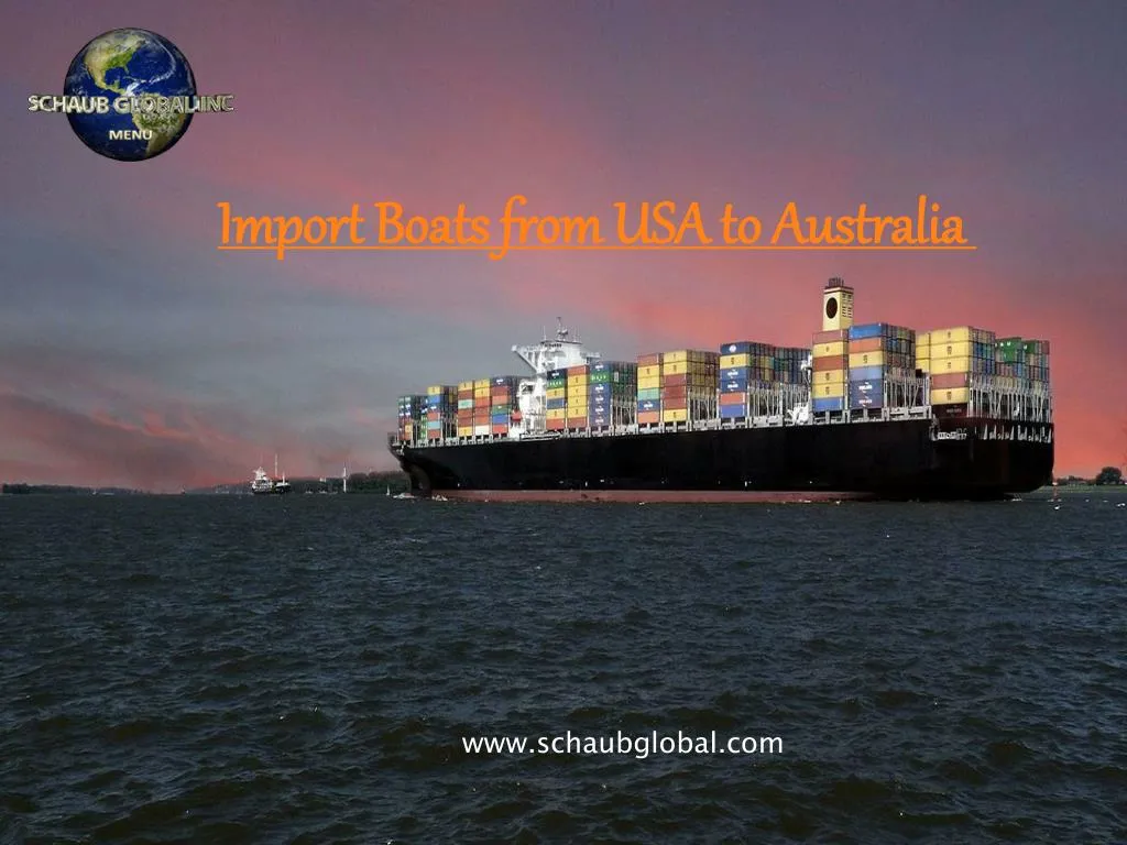import boats from usa to australia