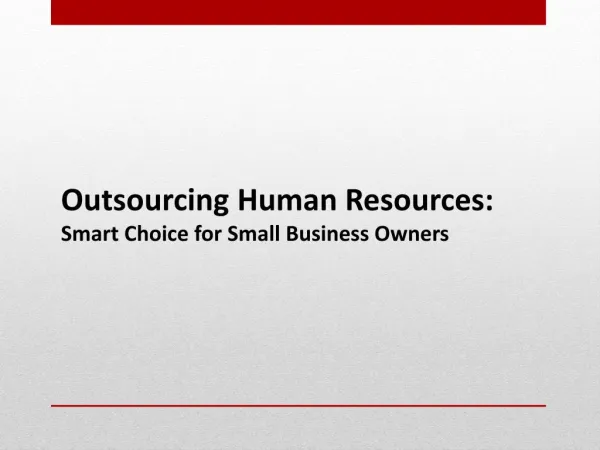 Outsourced HR Services 