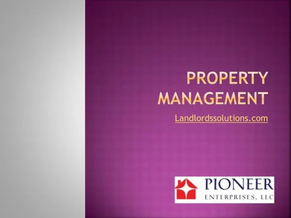 Property Management Company in Baltimore, Maryland | Landlordssolutions
