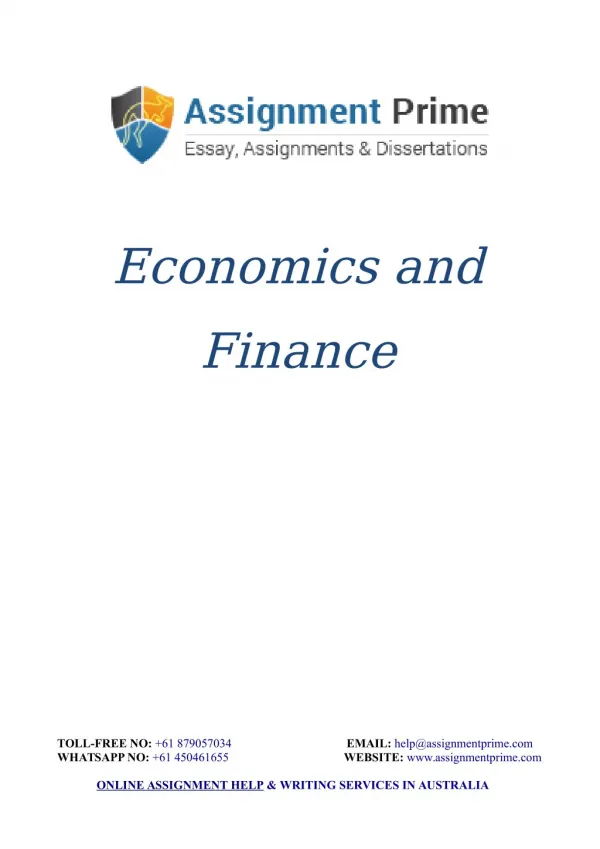 Economics and Finance: Analyse Capital Budgeting Decision