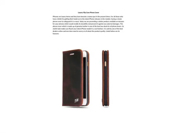 Luxury Flip Case Phone Cover