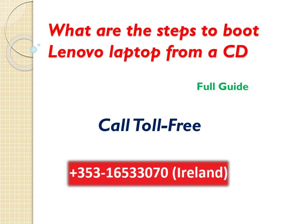 what are the steps to boot lenovo laptop from a cd