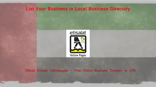 Why is it Important To List Your Business in Local Business Directory in UAE?