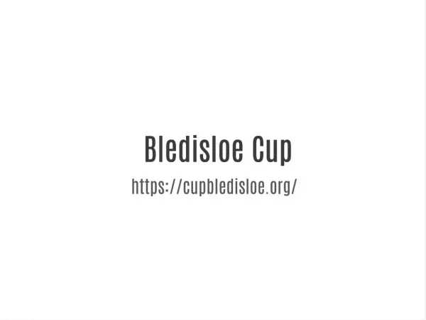 Bledisloe Cup