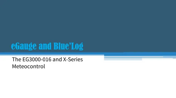 The Bluelog X-Series Meteocontrol & Egauge EG3000-016 - Bluelog Data logger