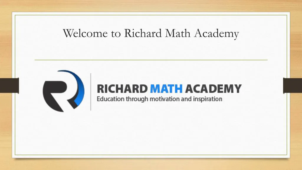 welcome to richard math academy