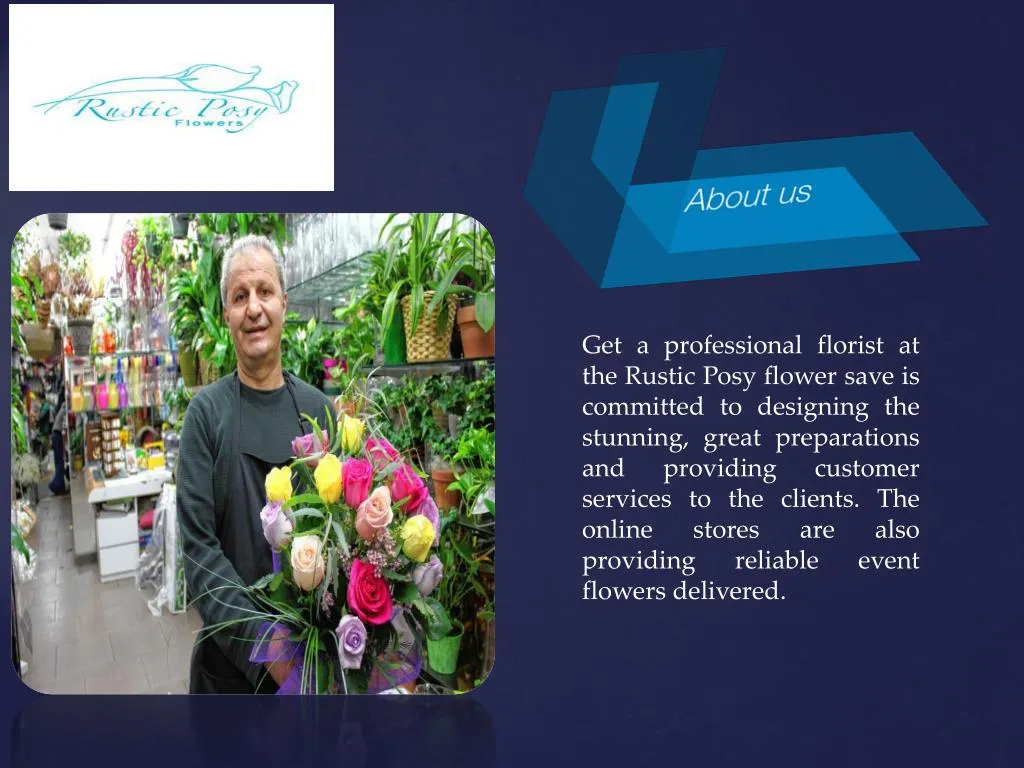 get a professional florist at the rustic posy