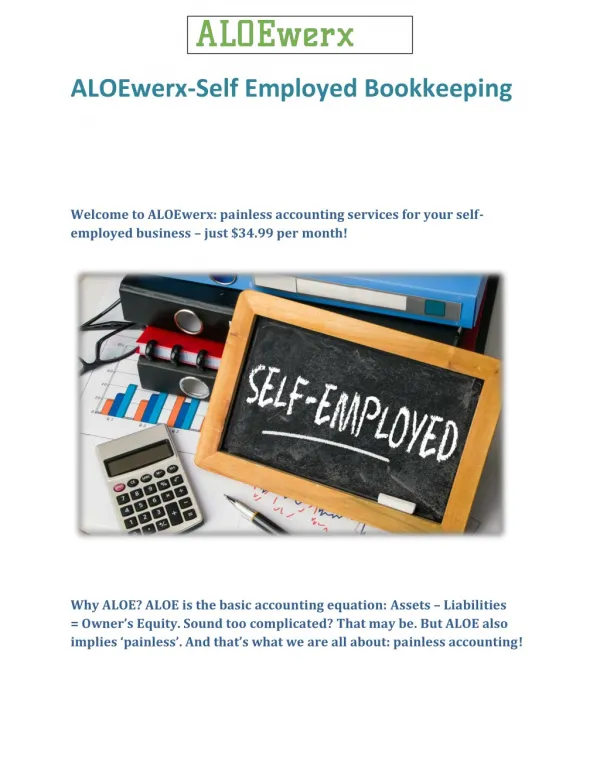 ALOEwerx-Self employed accountant