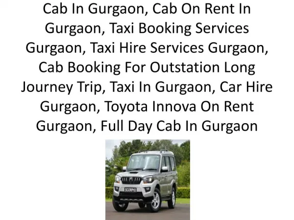 Cabs Taxi In Gurgaon 9953004745