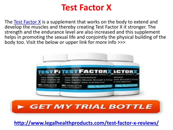 How Does Test Factor X Reviews Works and Where To Buy?