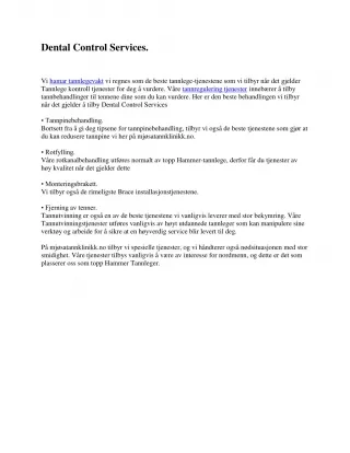 Behandling for hull i tennene | Behandling for tannråte - slide 1