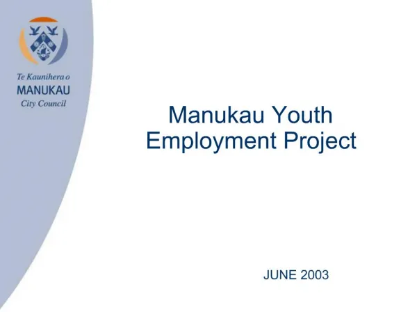 Manukau Youth Employment Project
