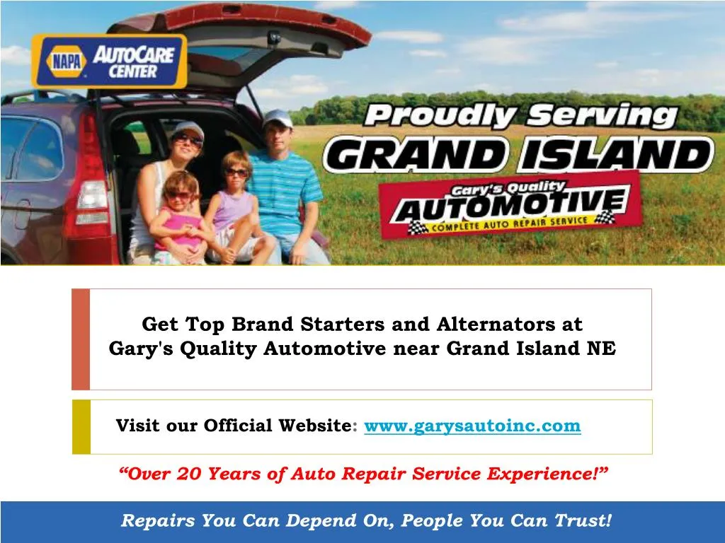 get top brand starters and alternators at gary s quality automotive near grand island ne
