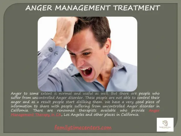 Anger Management Therapists Treatment in CA
