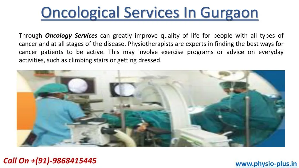 oncological services in gurgaon