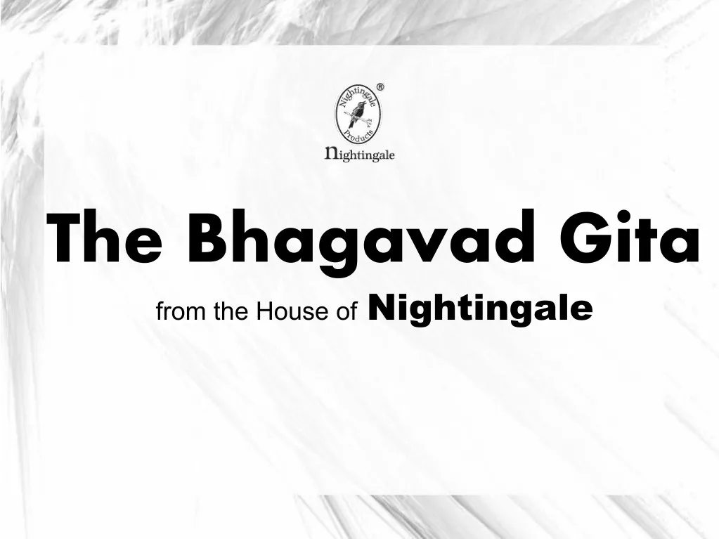 the bhagavad gita from the house of nightingale