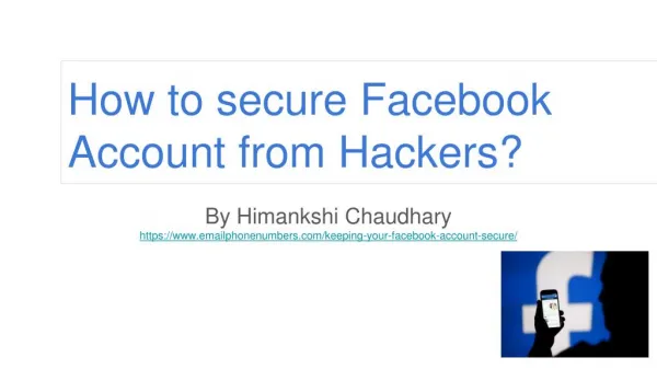HOW TO SECURE FACEBOOK ACCOUNT FROM HACKERS?