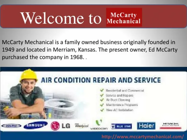 welcome to mccarty mechanical